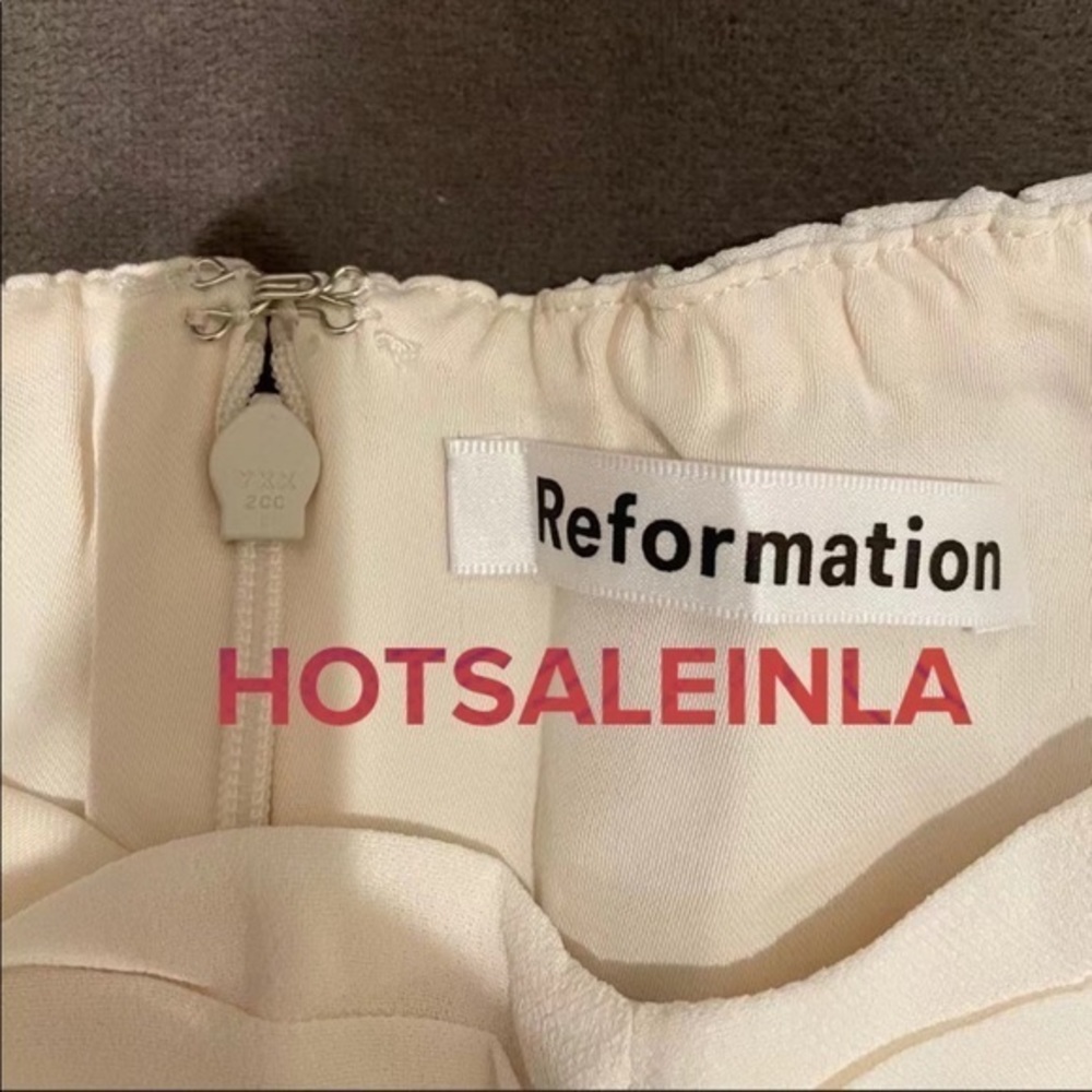 Reformation Butterfly Dress in Ivory *NEW* - Picture 6 of 7